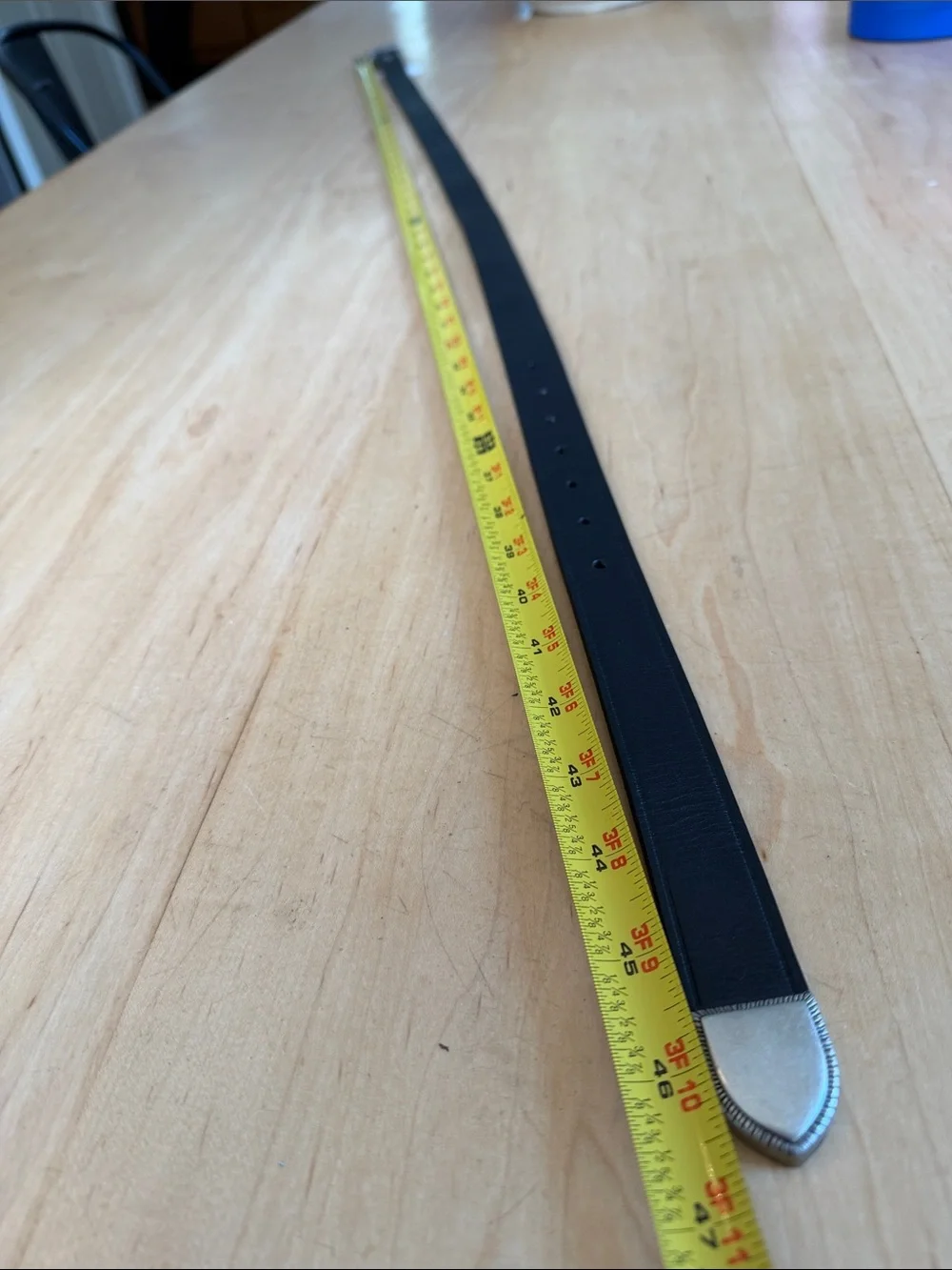 Mens NWT Madewell western black leather belt